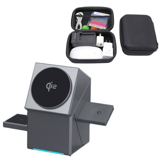 3-in-1 vikbar magnetisk trådlös laddstation