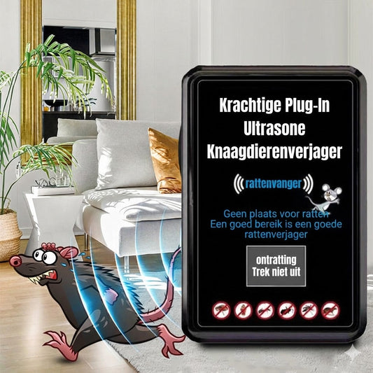 Kraftfull ultraljudsskadedjursskrämma för vägguttag