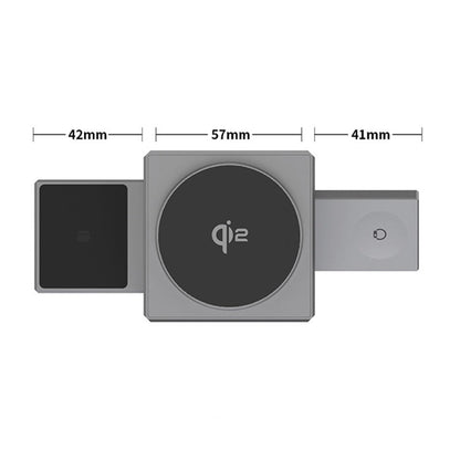 3-in-1 vikbar magnetisk trådlös laddstation