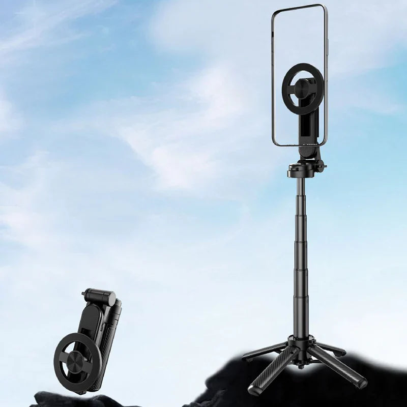 4-i-1 magnetisk selfiepinne med 360° rotation