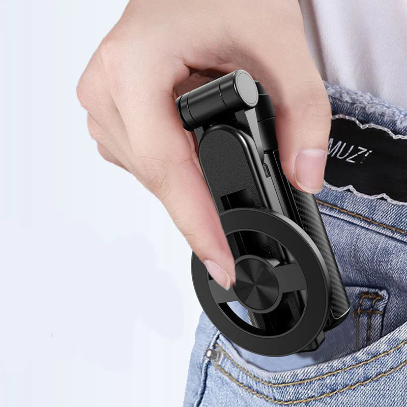 4-i-1 magnetisk selfiepinne med 360° rotation