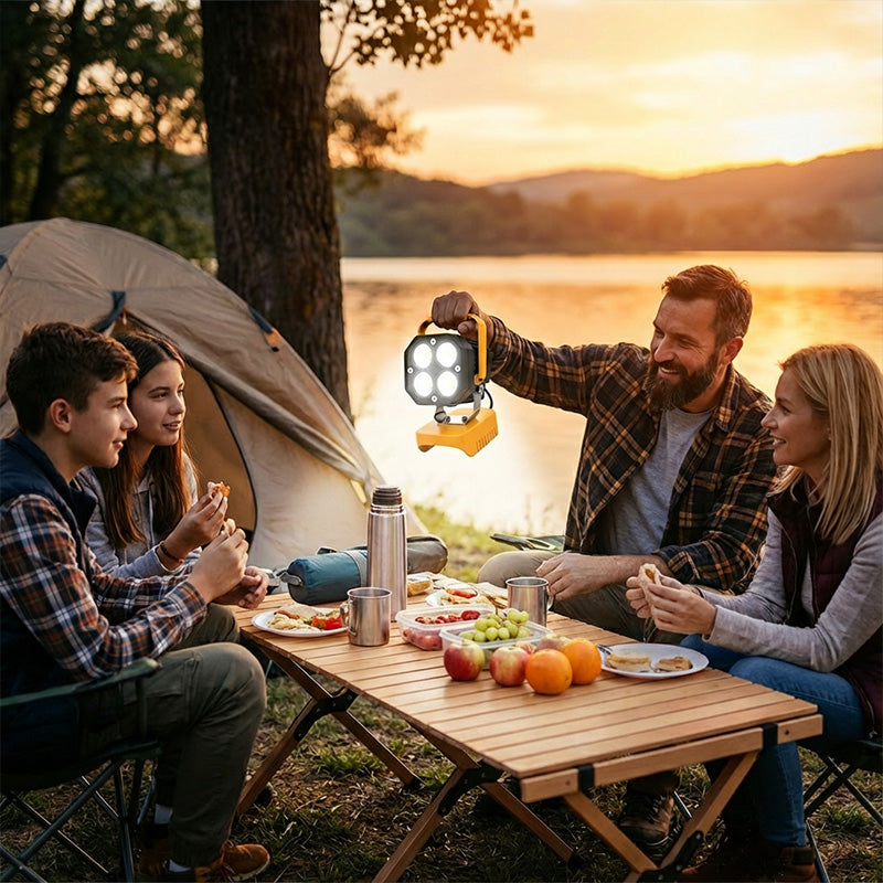 40 W bärbar 6000 lm LED-arbetslampa