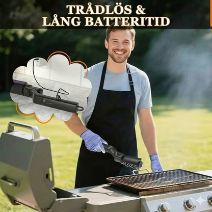 Sladdlös elektrisk rengöringsborste för grill