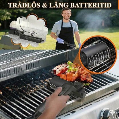 Sladdlös elektrisk rengöringsborste för grill