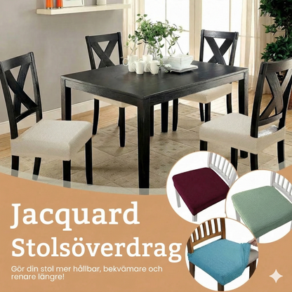 Vattentätt Jacquard-stolsöverdrag: Snyggt och fläckfritt