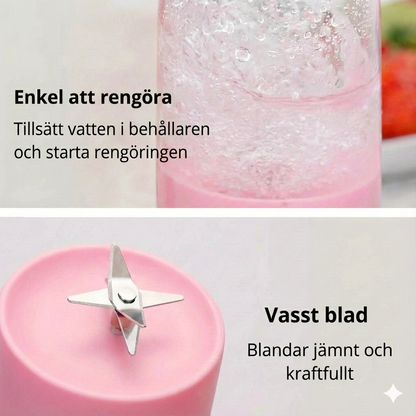 Bärbar mixer för färska safter