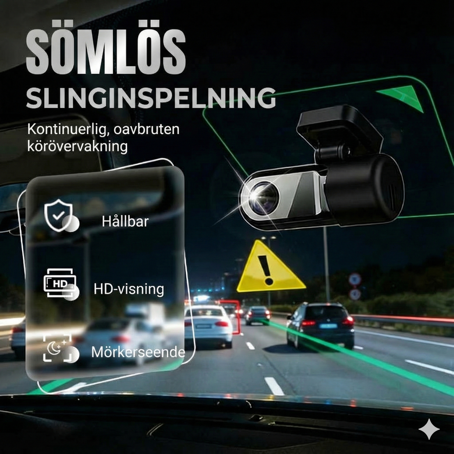 Mini HD-bilkamera