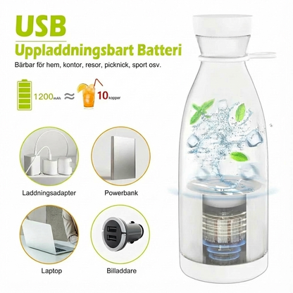 Bärbar mixer för färska safter