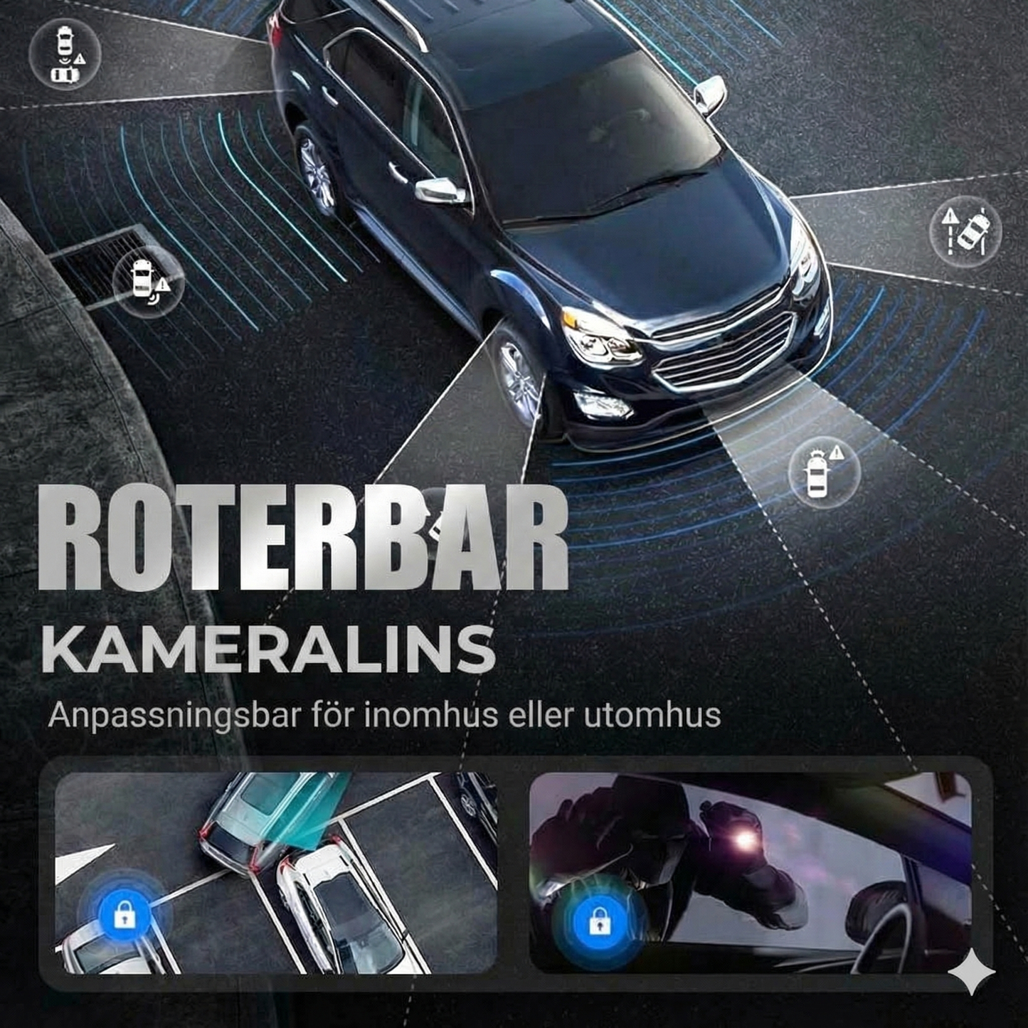 Mini HD-bilkamera