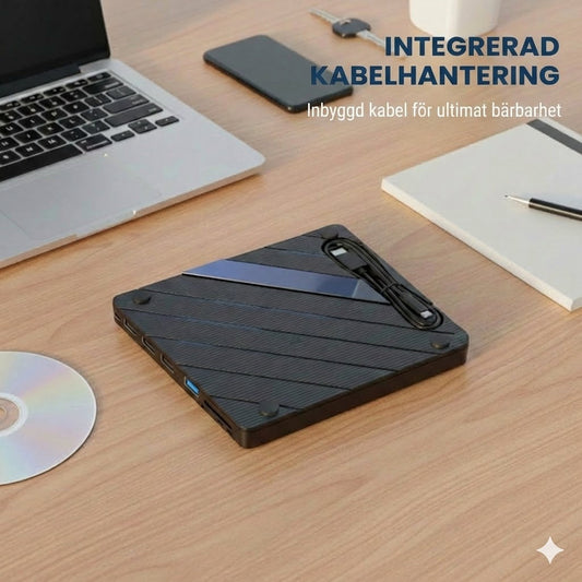 Extern CD/DVD-läsare för bärbar dator