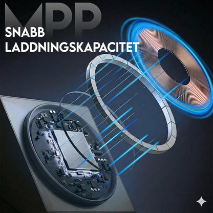3-in-1 vikbar magnetisk trådlös laddstation
