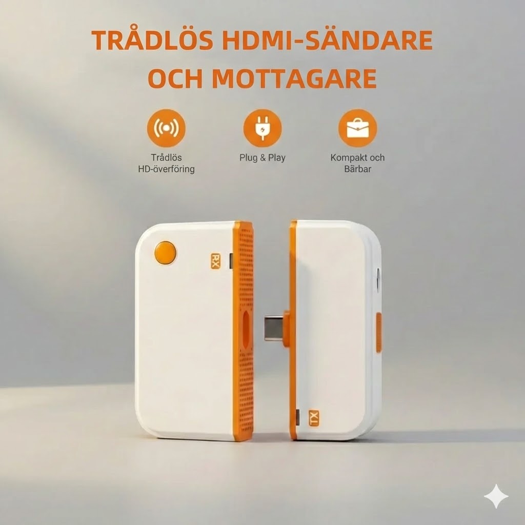 Trådlös HDMI-sändare/mottagare